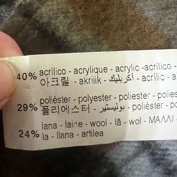 Zara Italian fabric flannel shacket small cozy basic everyday cabincore casual - Picture 4 of 11